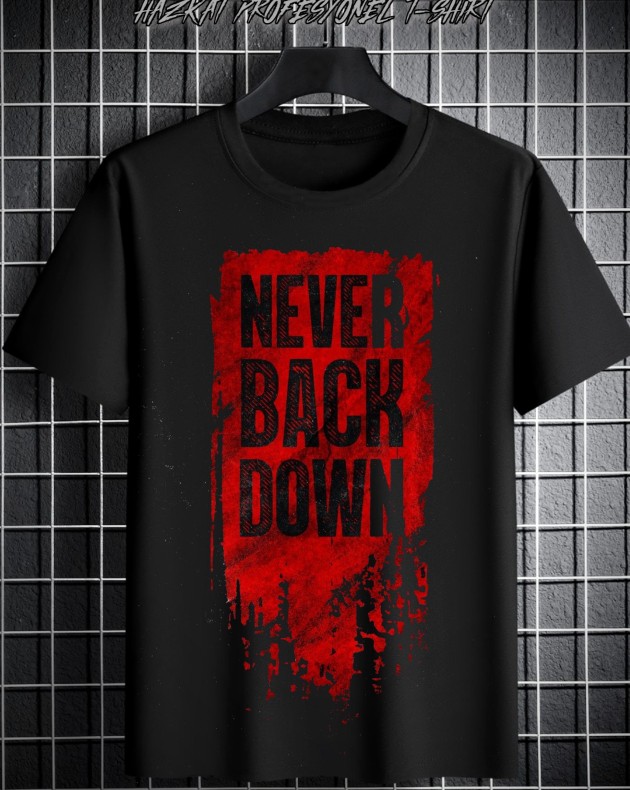 Newer Back Down R baskılı Tshirt