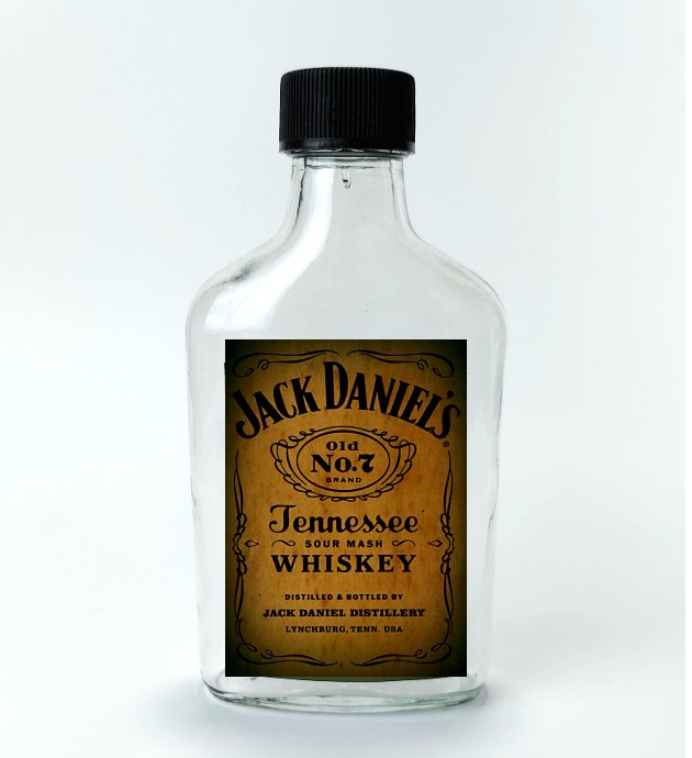 Whiskey model 3 Baskılı 200 ml Yassı şişe